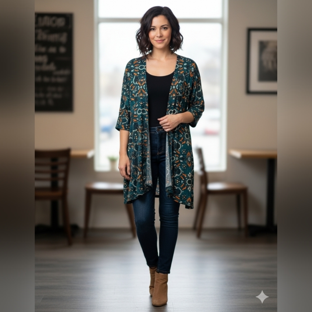 LuLaRoe‎ Multicolor Patterned Cardigan